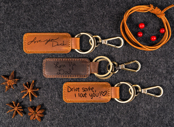 Leather Keychain in Five Color
