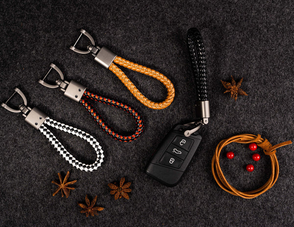 Lanyard Keychain Black Red