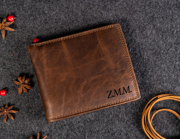 Leather men wallet Bifold