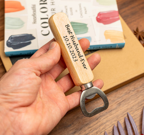 Wood Bottle Opener, Wedding Favor