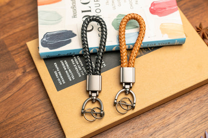 Leather Lanyard Keychain 5 Colors