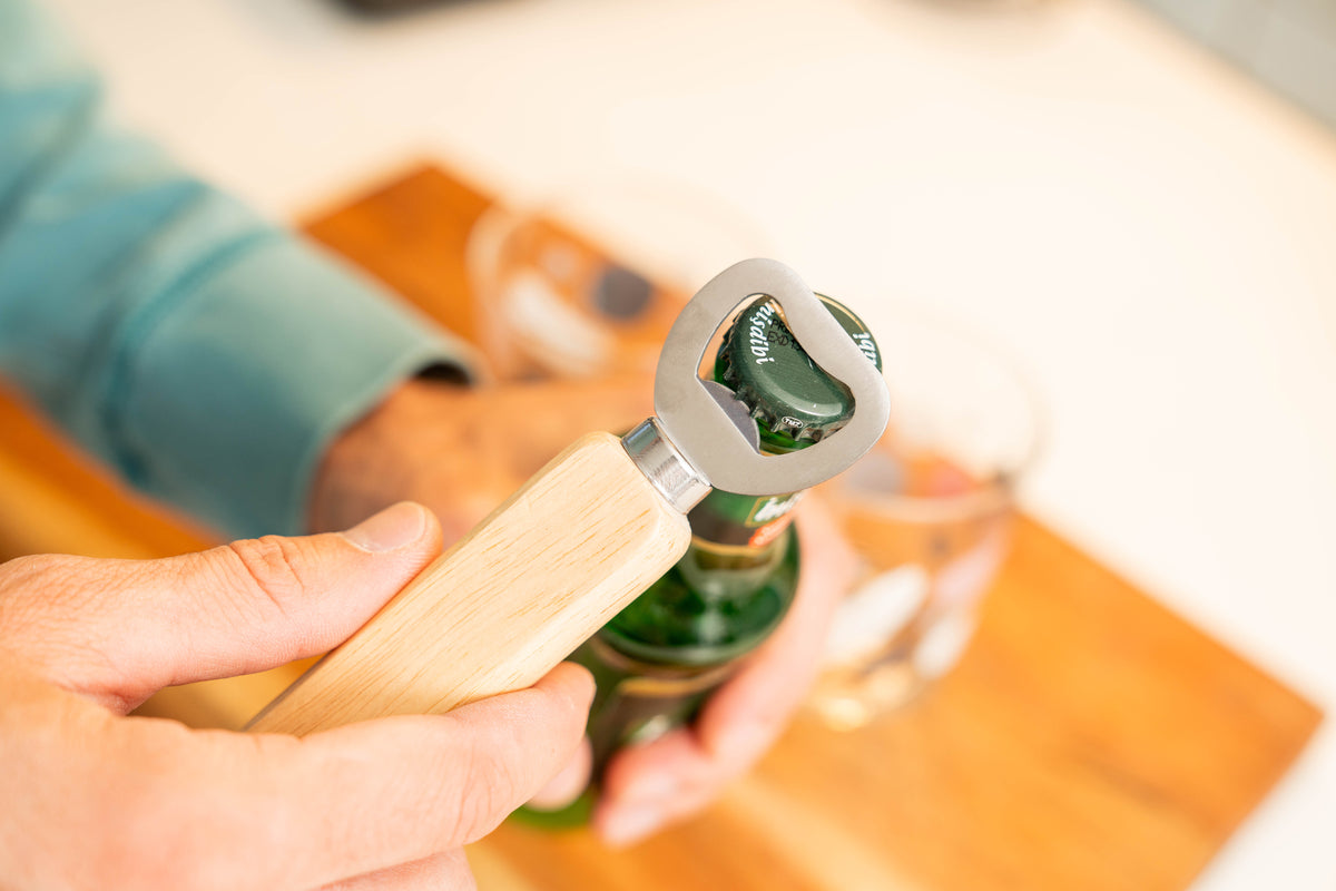 Personalized Wood Bottle Opener Engraved Wedding Favor