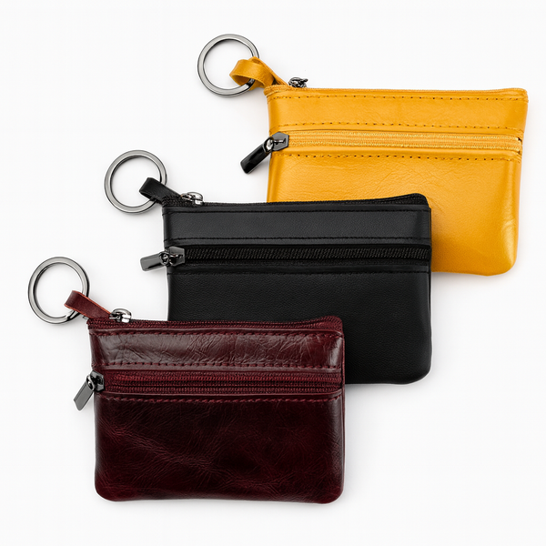 Unisex Genuine Leather Cash Coin Purse