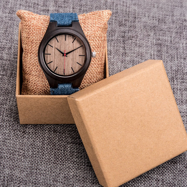 Derichi Canvas Wooden Watch