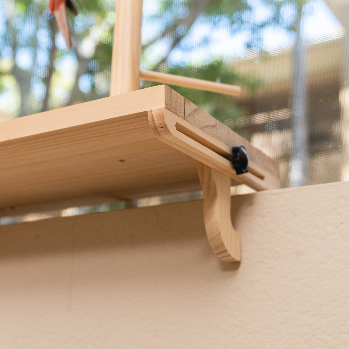 Adjustable Window Bird Perch Stand