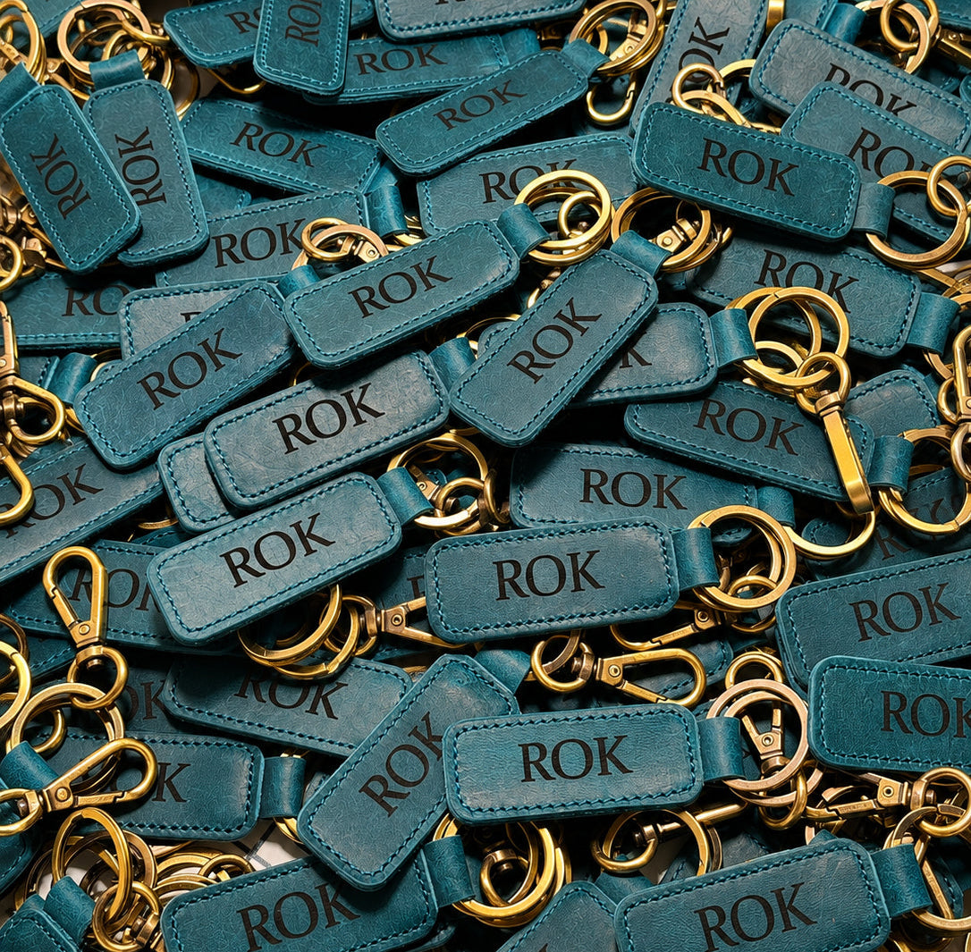 Bulk Custom Logo Leather Keychains 10 Minimum
