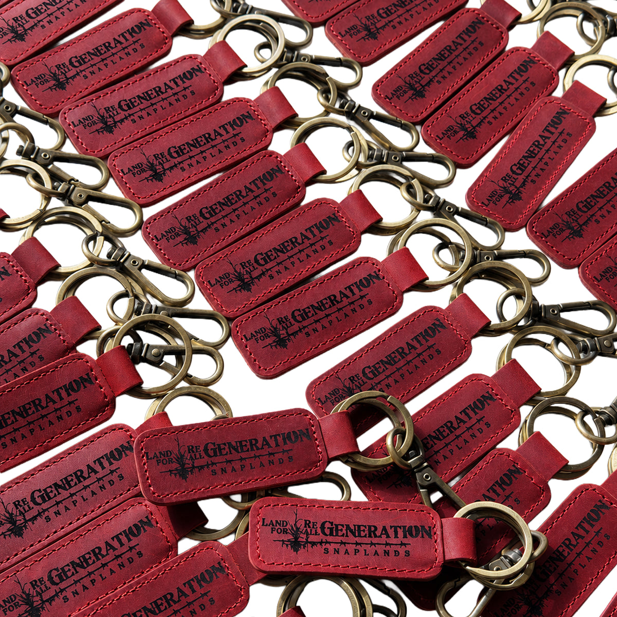 Bulk Custom Logo Leather Keychains 10 Minimum