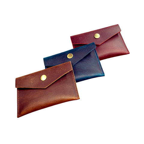 Grain Leather Slim Coin Purse