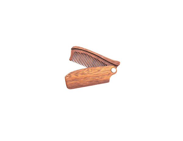 Wooden Beard Comb Fold up Comb