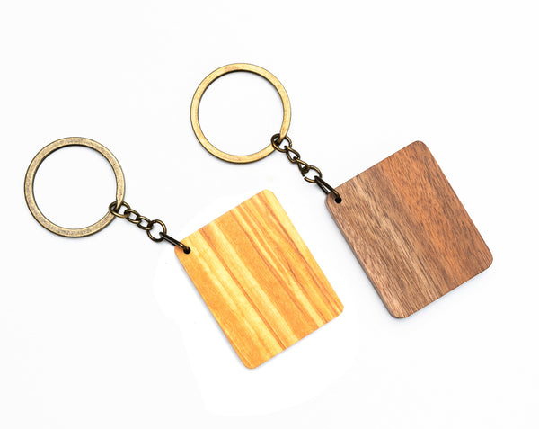 wooden keychain