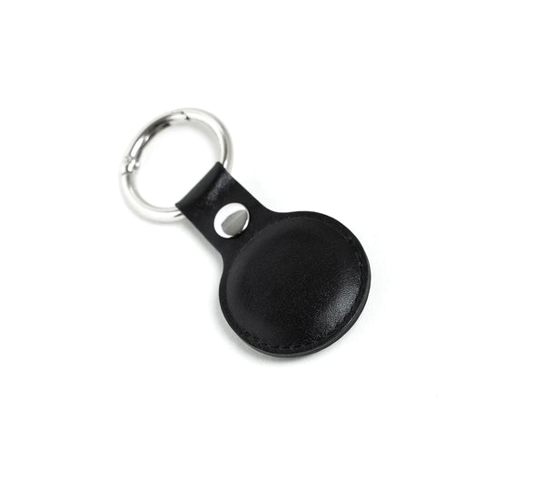 Leather Airtag Holder Yellow