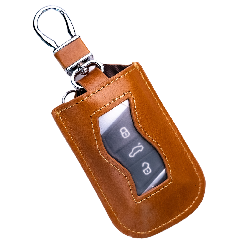 Genuine Leather Car Key Pouch Coffee – Derichi Leather
