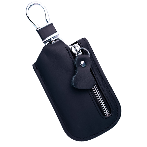 Genuine Leather Car Key Pouch Brown