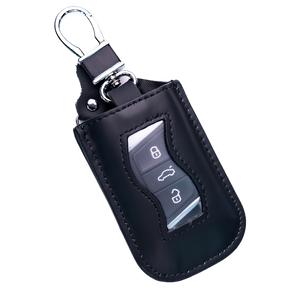 Genuine Leather Car Key Pouch Brown