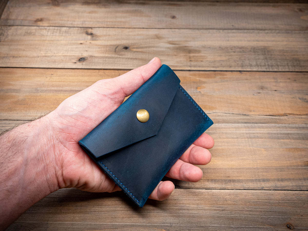 Slim Leather Card Holder 3 Colors, Front Pocket