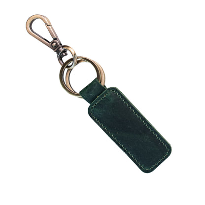 Thick Leather Keychain 5 Colors, Engraved
