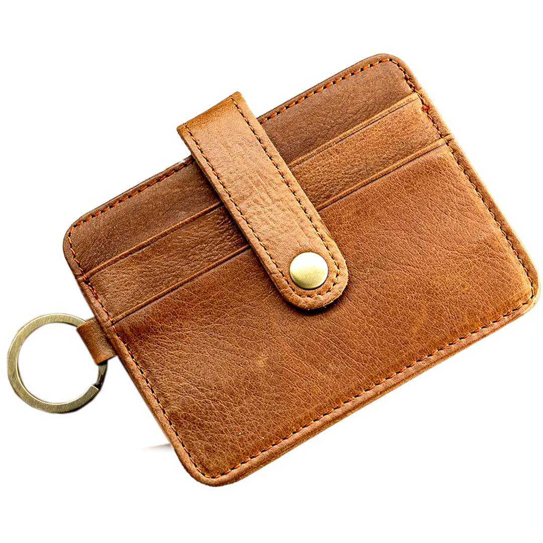 Minimalist Card and ID Holder with ring